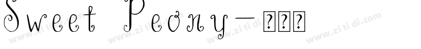 Sweet Peony字体转换